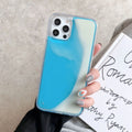 Luminous quicksand glitter phone case for iPhone, TPU rear cover, available in multiple colours.