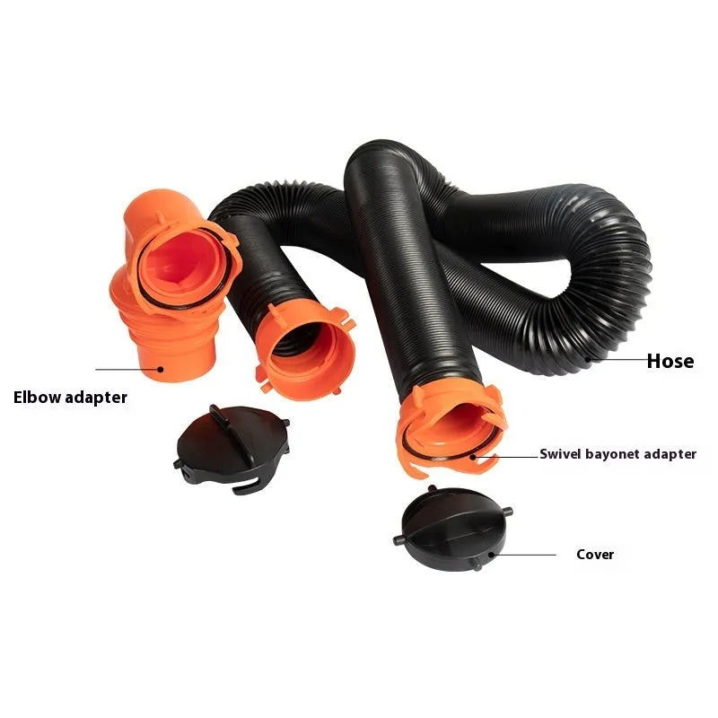 90 degree rotary elbow joint sewage hose for caravan motorhome wastewater drainage