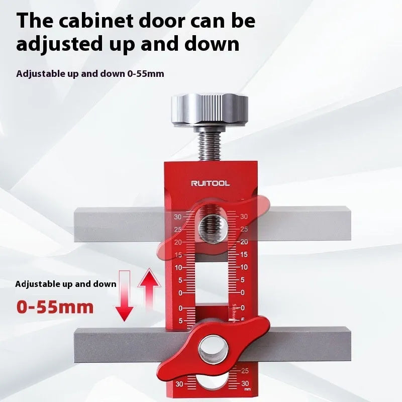 Aluminium alloy cabinet door installation aid tool for woodworking decoration projects