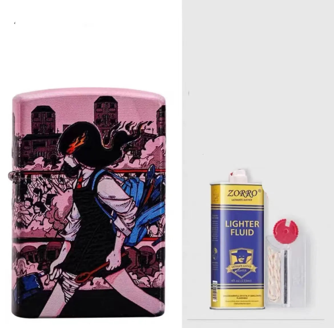Windproof kerosene lighter with pure copper case and grinding wheel ignition mechanism