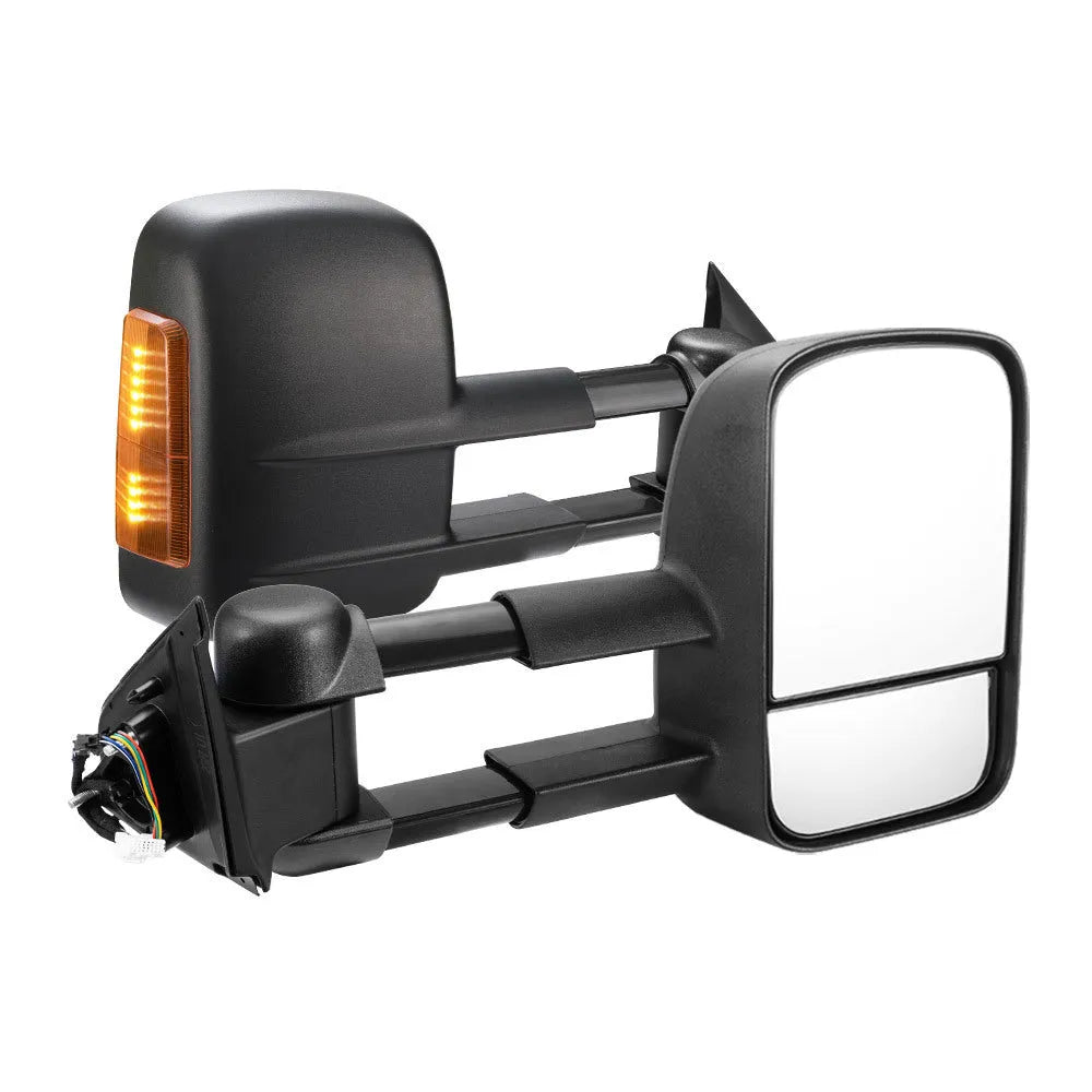 Black electric exterior rear view mirror for Nissan NP300 D23 2015 onward model