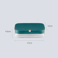 Multi-layer jewellery storage box in modern minimalist design with multiple compartments