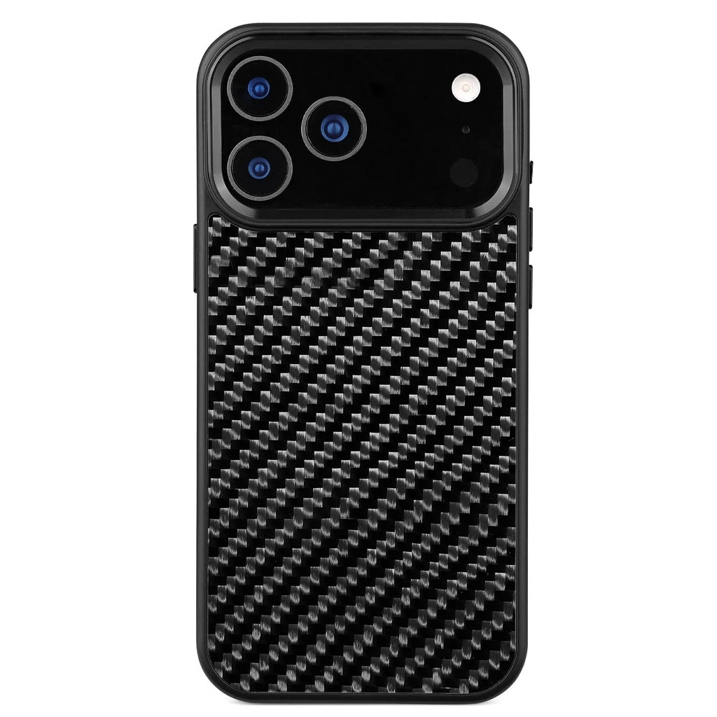 Carbon fiber 3K twill TPU phone case for iPhone with magnetic suction, available in six colours