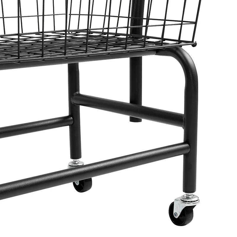 Iron single rod pulley storage car for wardrobe clothes rail organisation in white colour