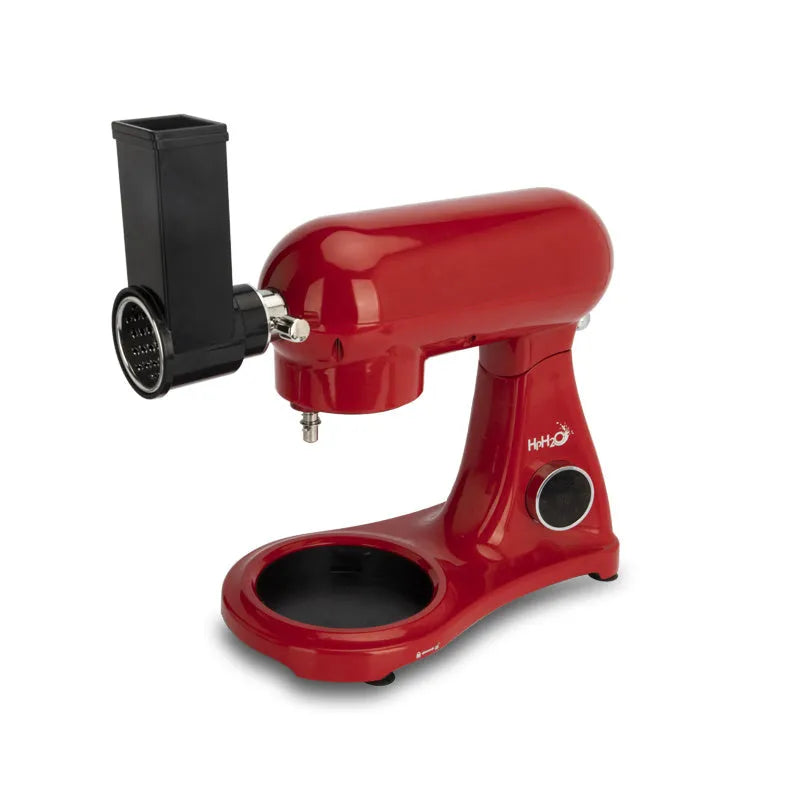 Red SM-1522ML 1800W stand mixer with 8L stainless steel bowl and three mixing attachments