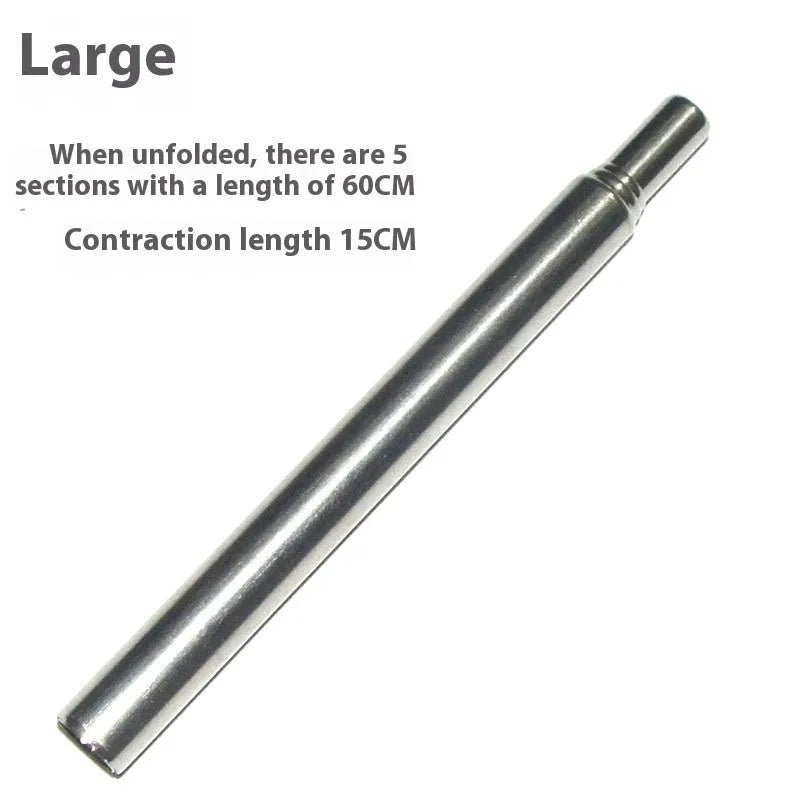 Stainless steel outdoor fire blowing stick camping picnic tool portable ultra-light reusable