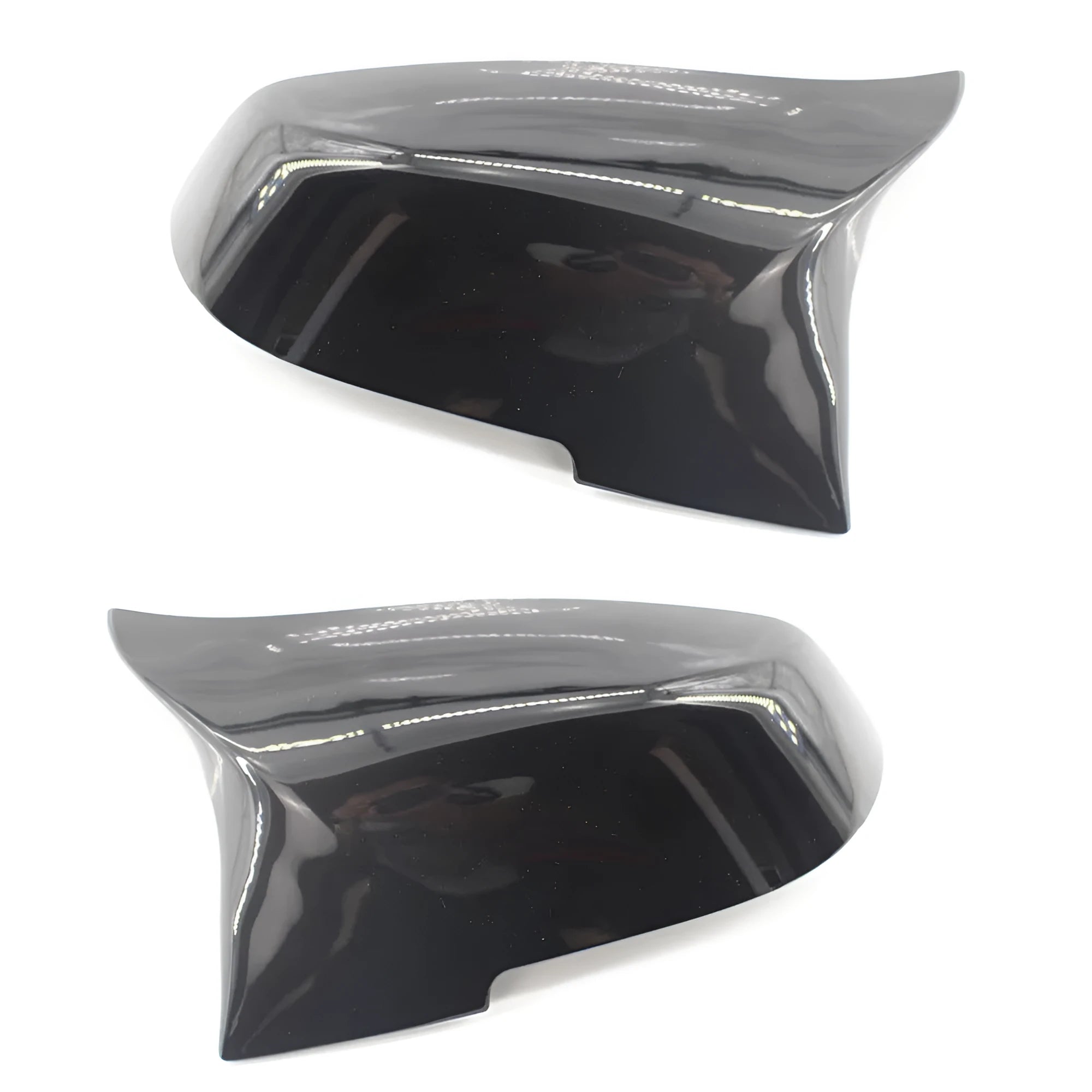 BMW F-series modified horn rear-view mirror shells in paint bright black finish