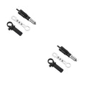 Black metal electric drill rivet gun attachment measuring 173mm with hardened three-jaw chuck and included handle, wrench, and rivet heads