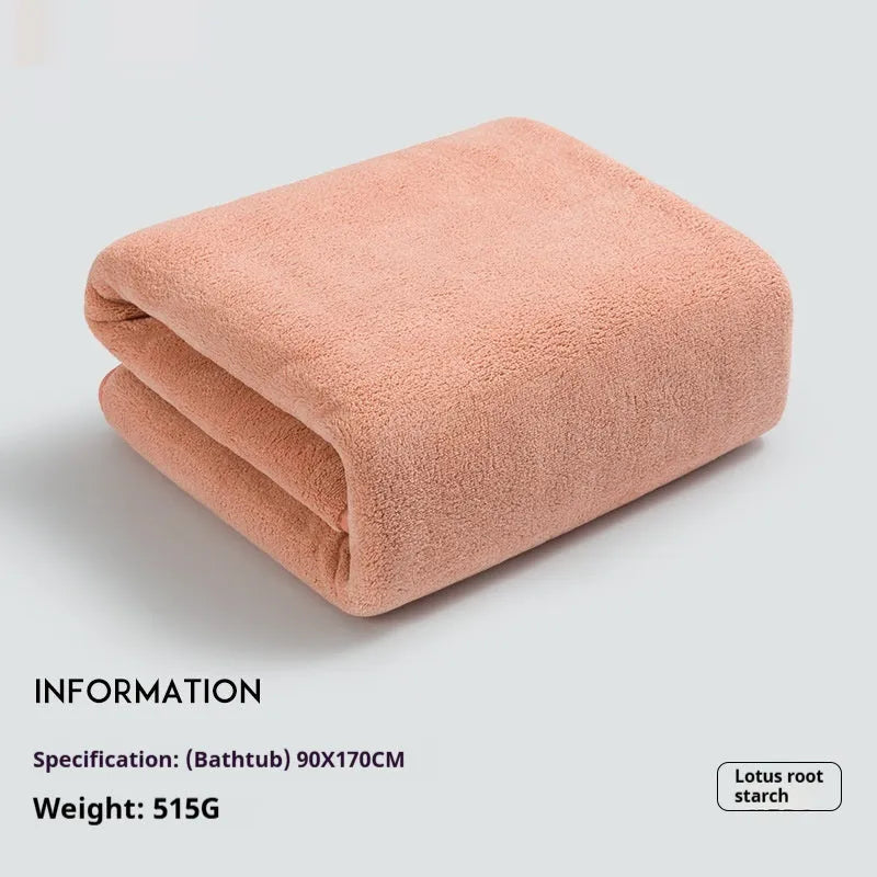 Baby's bath towel in light gray, super soft non-gauze lint-free plain weave 70x140cm