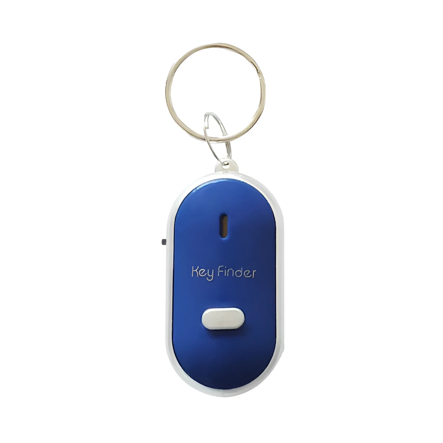 Oval acrylic plastic pendant key finder in red, blue, white, black, and orange colours with voice control anti-lost device.