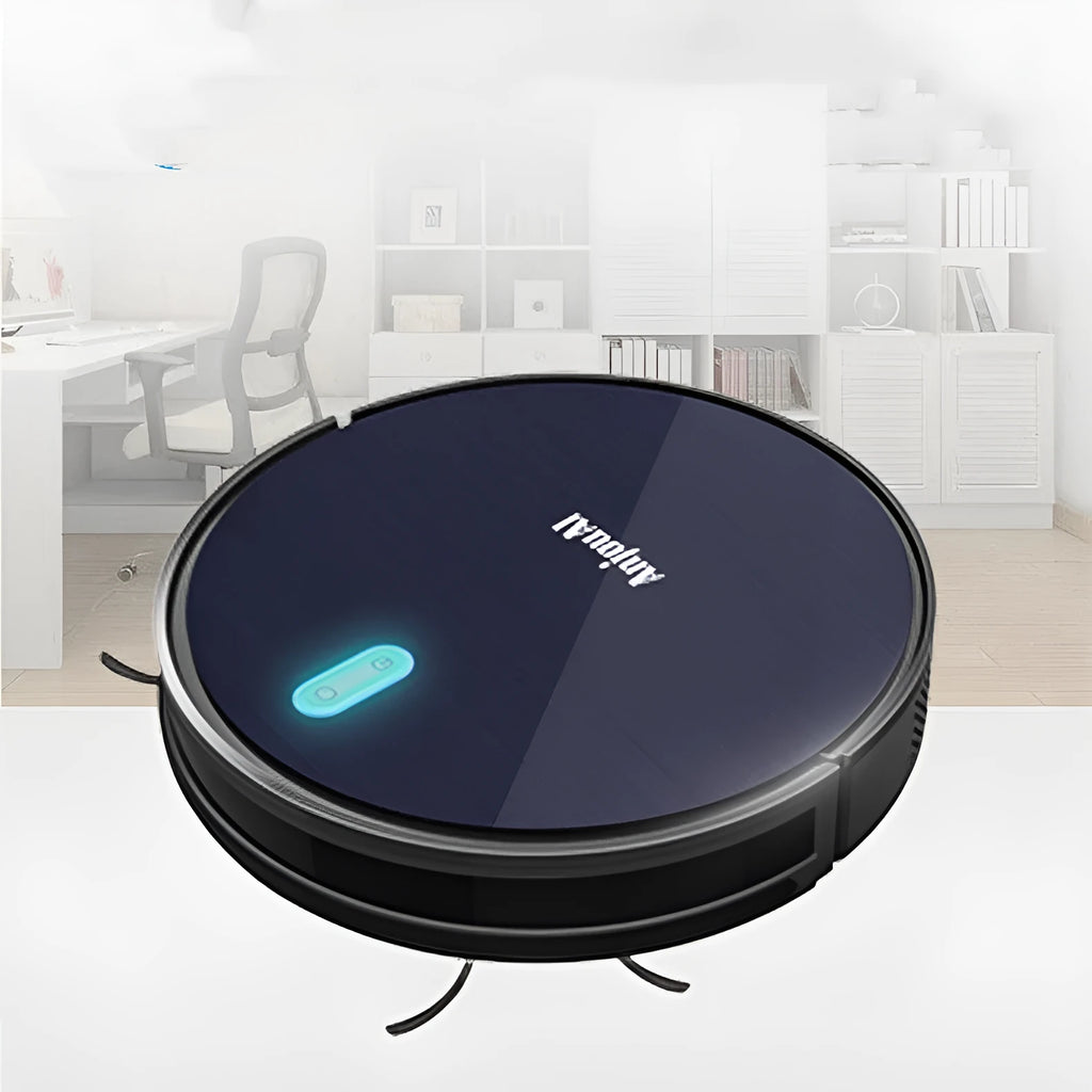 Household cleaning robot sweeper three-in-one black robot vacuum with dustbin and brush