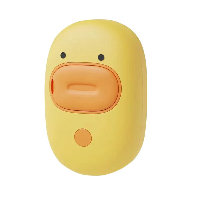White or yellow pet steam brush with rubber comb teeth and rechargeable spray function