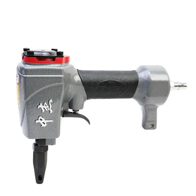 DK30 model metal pneumatic punching gun for creating holes in riveted clothing fabrics.