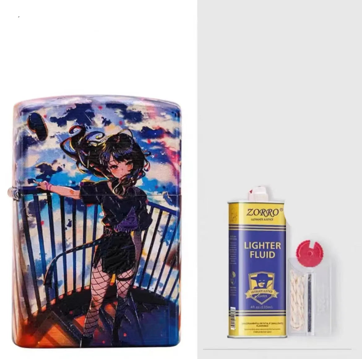 Windproof kerosene lighter with pure copper case and grinding wheel ignition mechanism