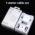 White USB Type-C super fast charger with 66W 120W output and Type-C cable for phones