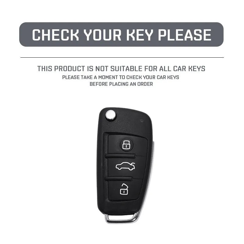 Carbon fibre style car key cover with reflective mirror for Japanese and South Korean automotive keys