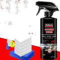 Fabric roof foam decontamination cleaner bottle with towel and sponge wipes for interior car ceilings
