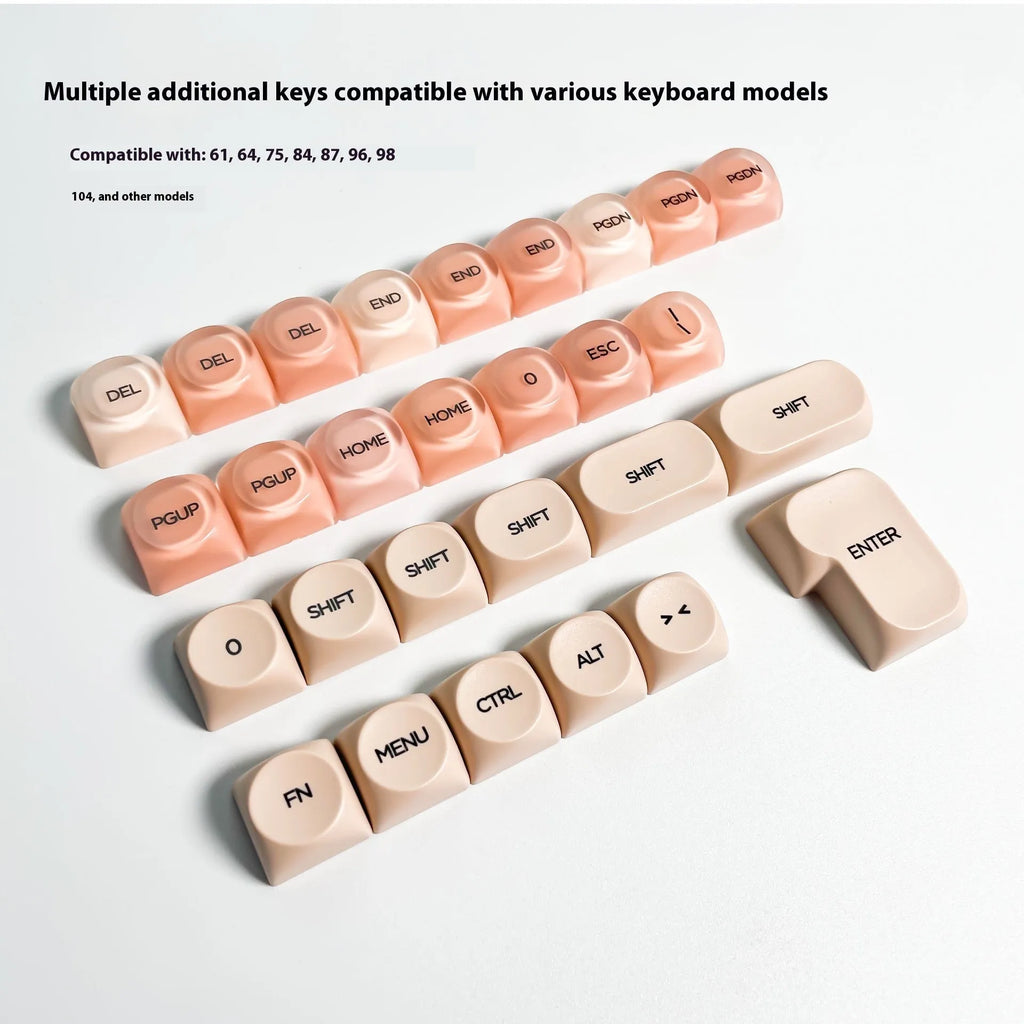 Boxed OEM height plastic keycap set with UV printing in HOA colours for Cherry MX mechanical keyboards
