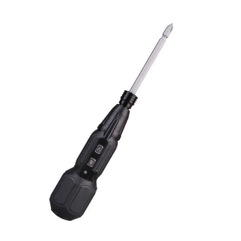 Alloy steel straight handle electric screwdriver with 36V lithium battery in black or blue colour