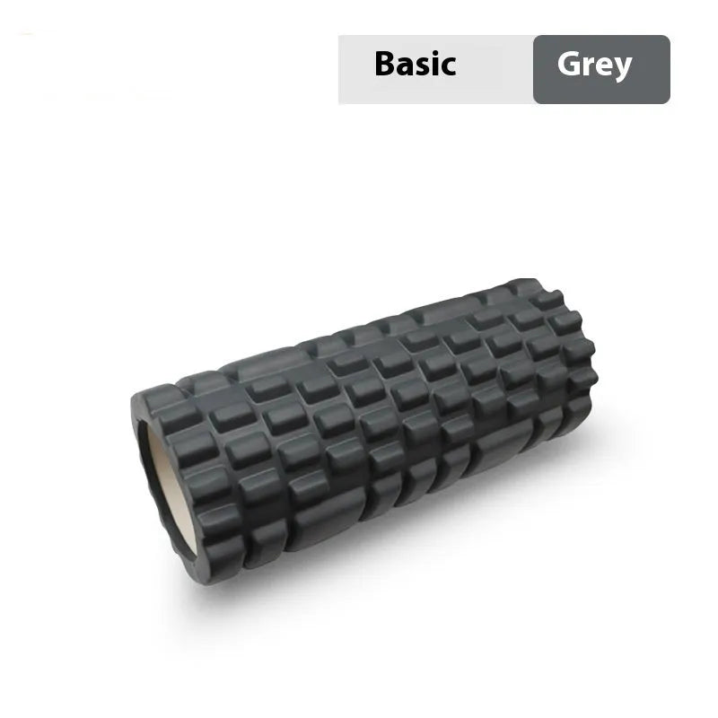 EVA foam roller fitness equipment in multiple colours and sizes for running recovery and yoga