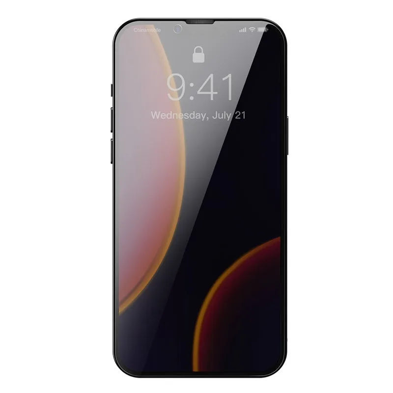 0.23mm curved privacy tempered film for iPhone 13 5.4 inch Black front screen protector