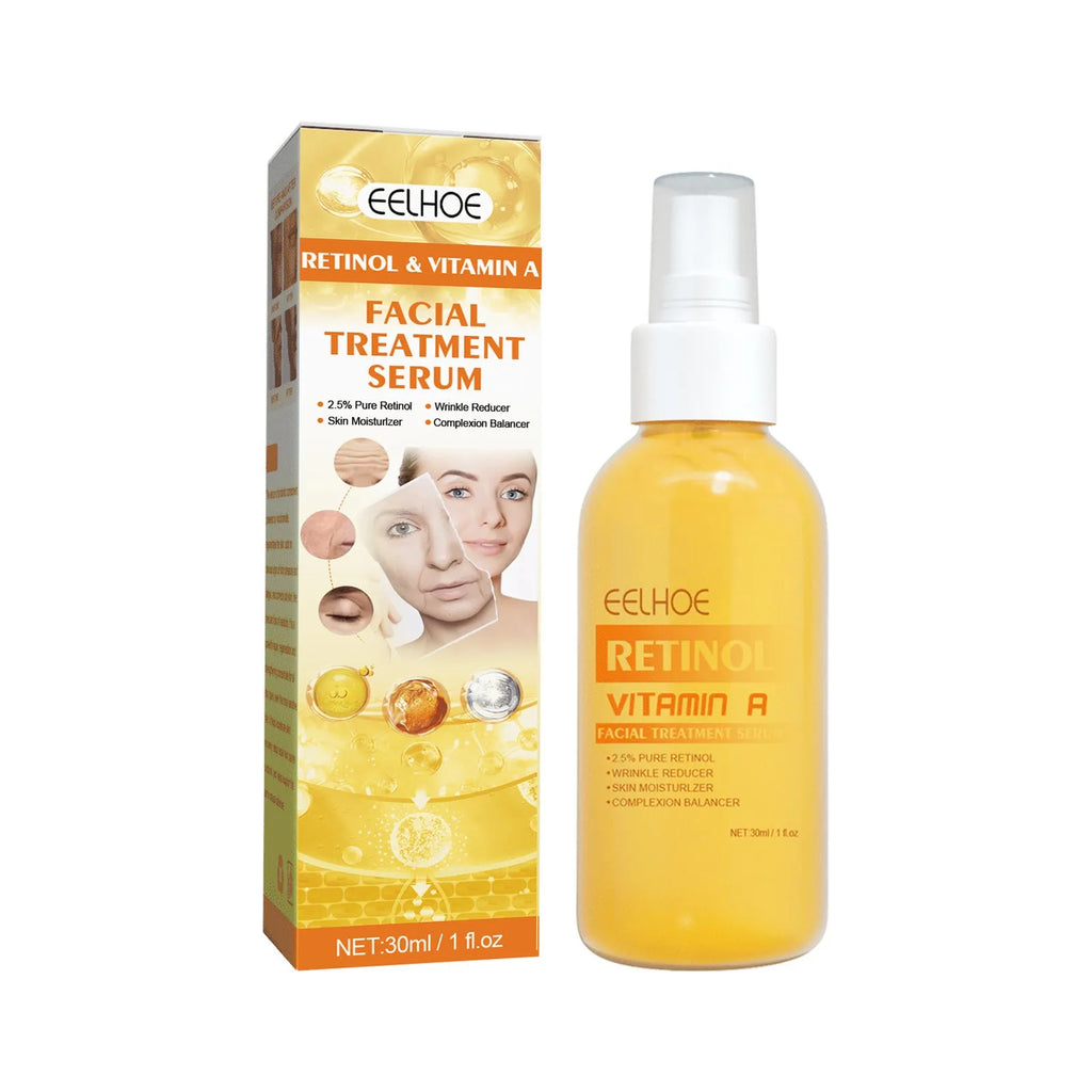 30ml retinol anti-wrinkle essence spray bottle with vitamin A for fine line reduction