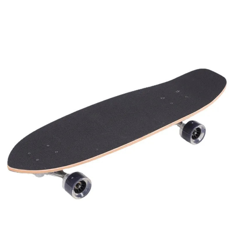 White maple wooden street scooter with 31-inch length for urban riding