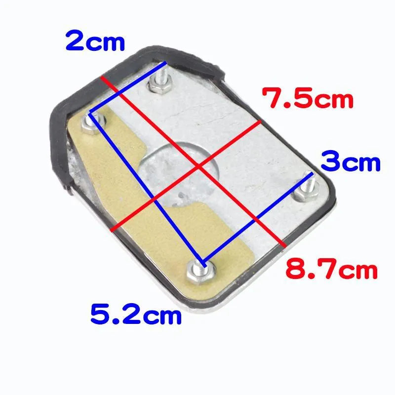 Metal motorcycle brake pedal skid plate replacement part for scooters