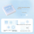Square 70mm gradient parchment multifunctional notepad showing blush colour cover