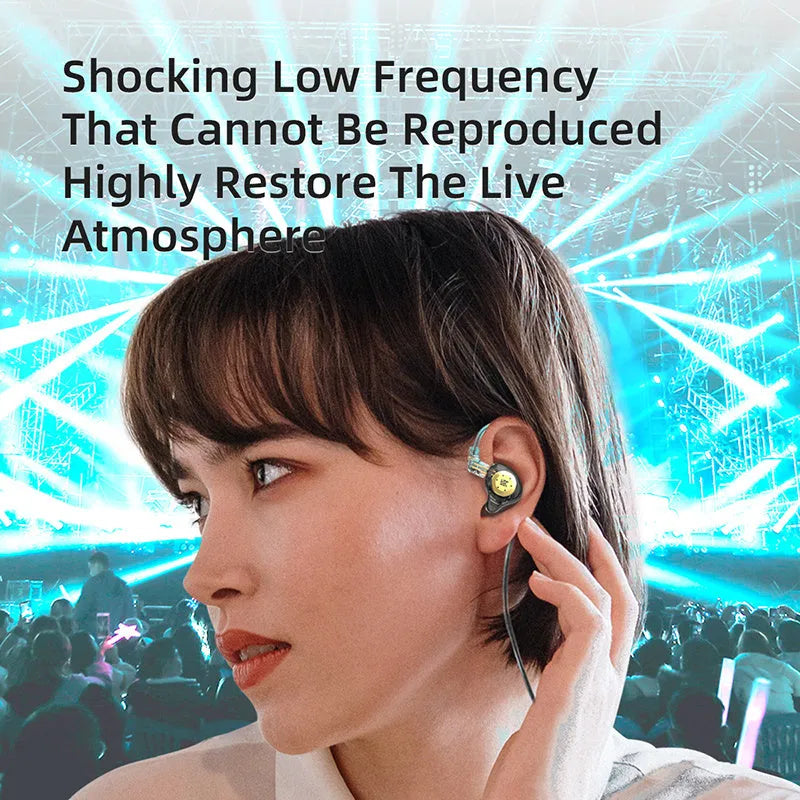 KZ EDX Pro earphones in Black with Standard cable, showing in-ear monitor shell and eartips