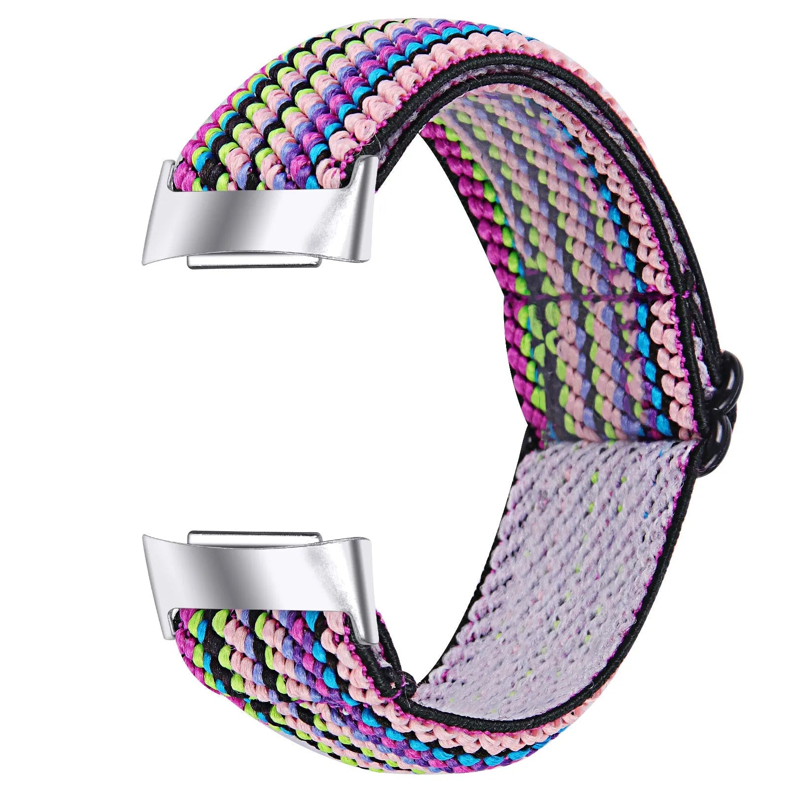 Elastic printed watch strap for Fitbit Charge 6 shown in multiple colour options
