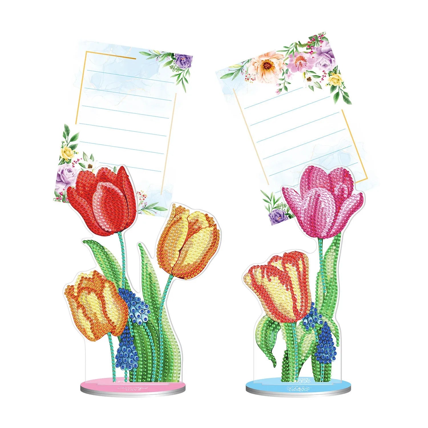 Handmade American-style frameless note clip with diamond painting kit, dimensions 19x11x9cm.