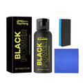 Automotive plastic refurbishment agent set with 60ml bottle, sponge, and cloth