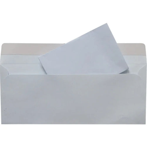 Blue anti-opening self-adhesive confidential security envelope sized 105x240mm.