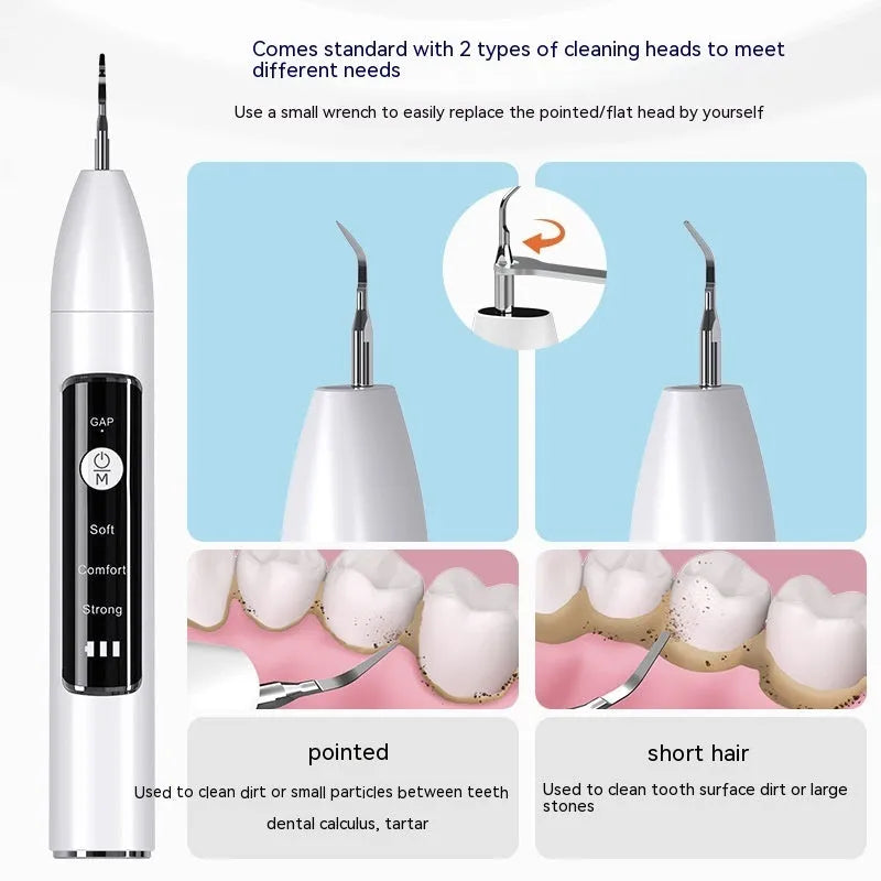 Household ultrasonic dental cleaner with camera 30KHZ black model