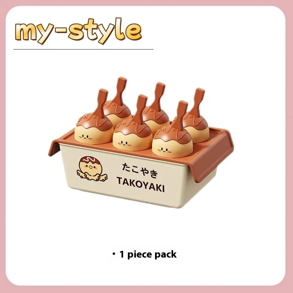 Plastic octopus balls creative ice cream box mould for making takoyaki shaped frozen treats