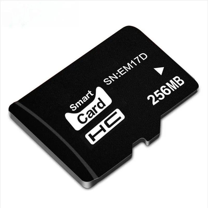 TF series 256MB memory card in its packaging, dimensions 11x15x1mm.