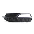 Electroplated ABS fog lamp grille for Audi A3 Sport S3 2013-2016 black left opaque option