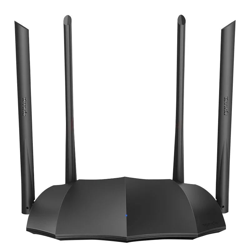 AC8 dual-band wireless router with gigabit ports measuring 365x286x70mm