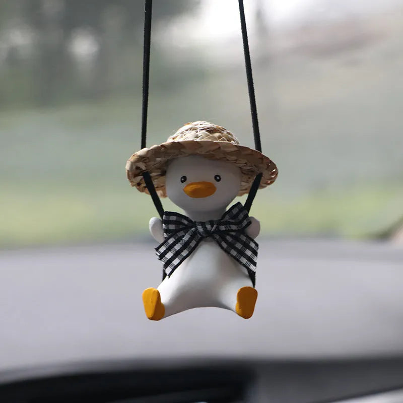Car mounted gypsum aromatherapy pendant with cartoon style decoration for hanging