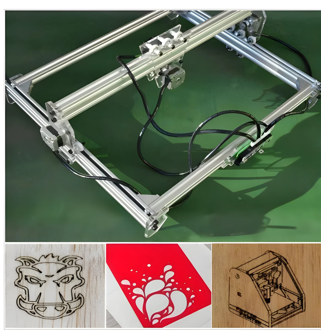 Miniature laser engraving machine with 3000mw specification and 400x300mm bottom plate
