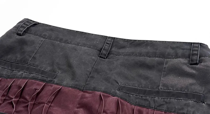 Korean style boys wide-leg summer pants in black or grey solid colours