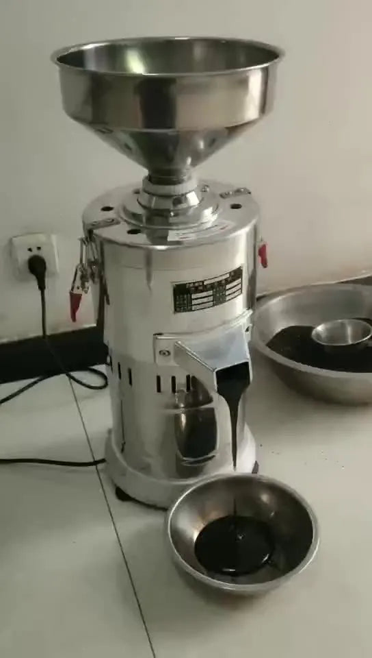 ZX-100Y electric sesame paste grinding machine with stainless steel and aluminium construction