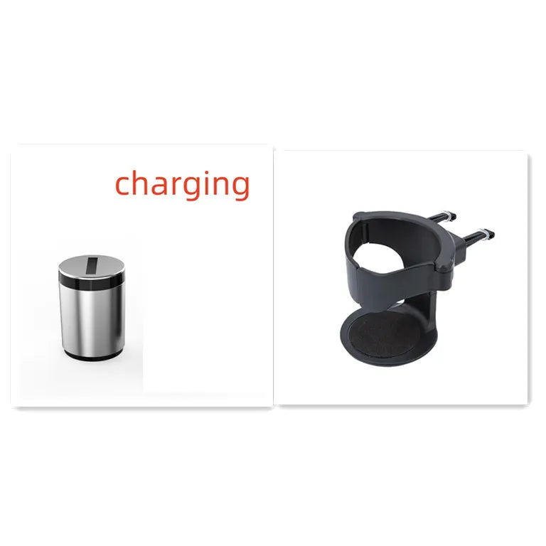 Grey intelligent induction ashtray with automatic lid for car or home use