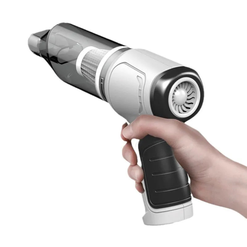 Wireless car pet vacuum cleaner in brushless gold or silver style with USB charging port