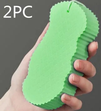 3D fish scale body rubbing sponge in pink, soft exfoliating bath ball for shower