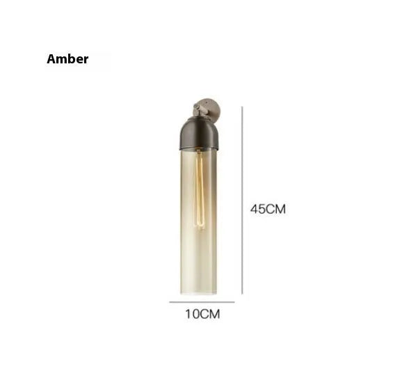 Nordic postmodern creative glass wall lamp with modern minimalist design and E27 lamp holder