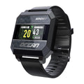 Smart sports watch with heart rate blood pressure oximeter step counter on 0.96 inch TFT display with silicone strap