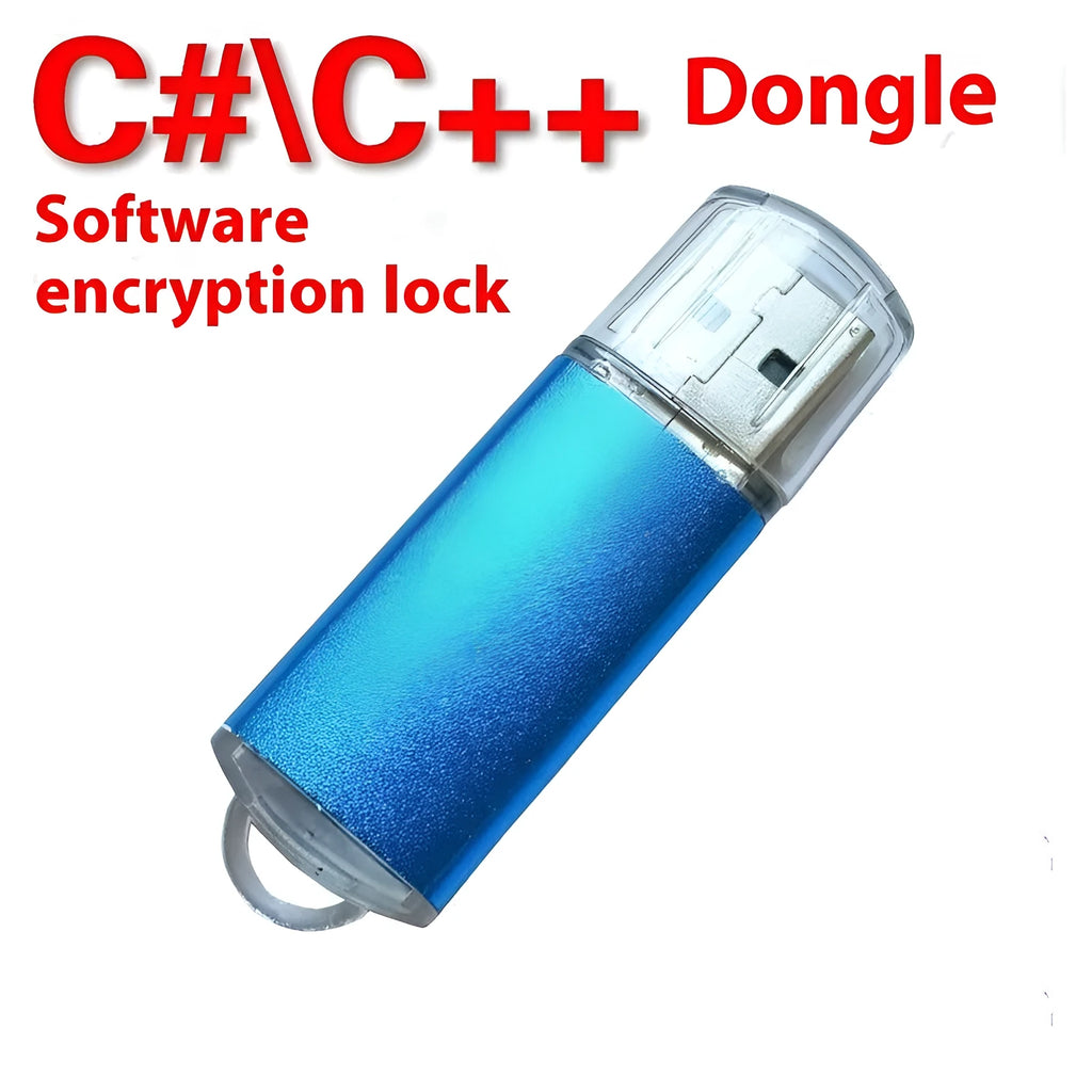 Software encryption C dongle USB key with metal shell in multiple colour options