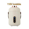 Personal smart electric stew cooker with a transparent Gaopeng glass pot on a fibreglass body.